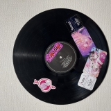 【ステッカー展】レコード・ピンク